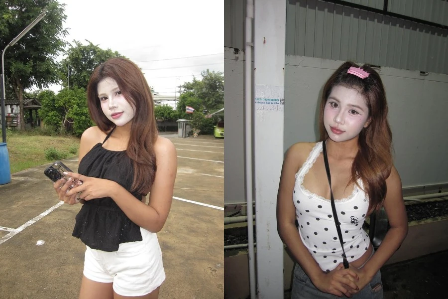 Hot girl khiến netizen phát hoảng với lối trang điểm ‘trắng phớ’