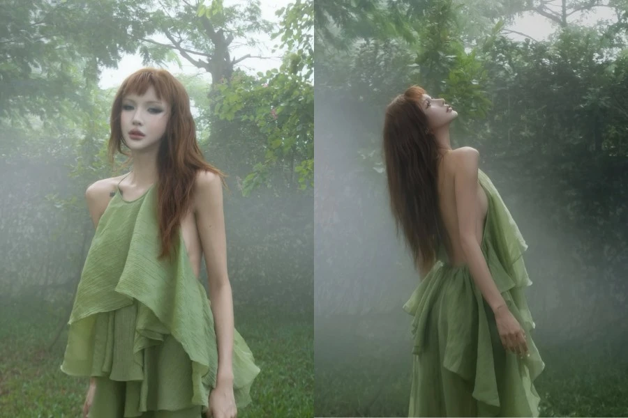 Lâm Minh trút bỏ hình tượng gai góc, hóa 'nàng tiên rừng' mong manh