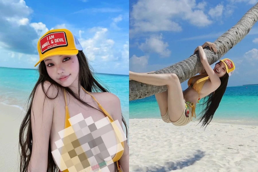 Danh tính mỹ nhân với bức ảnh ‘đu cây dừa’ viral mạng xã hội