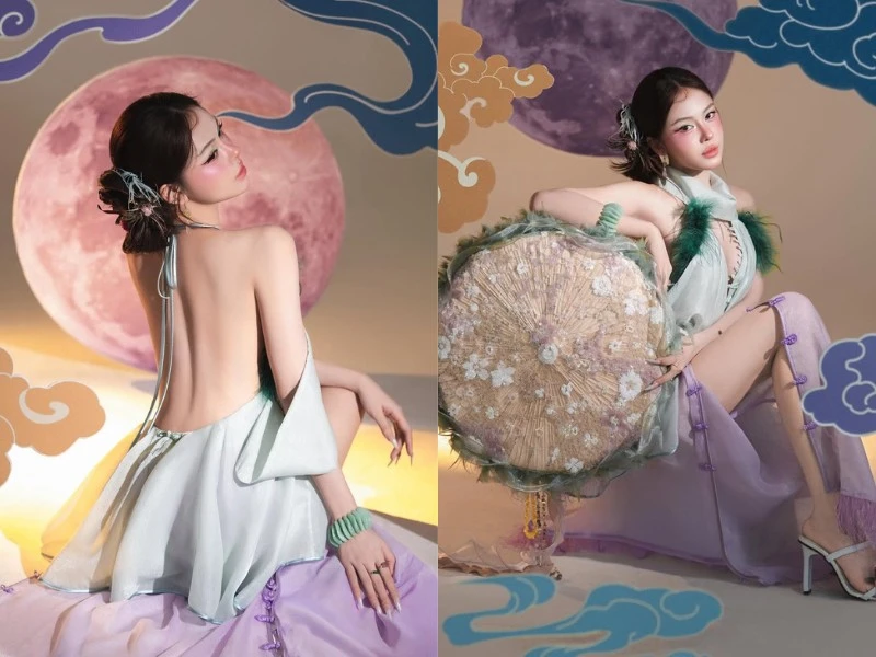 Tiktoker Hà Môi visual 'thần tiên tỷ tỷ' đón Trung thu