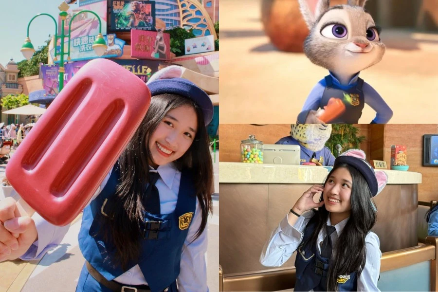 Jenny Huỳnh khám phá thế giới Zootopia, hóa thân thành cô thỏ đáng yêu