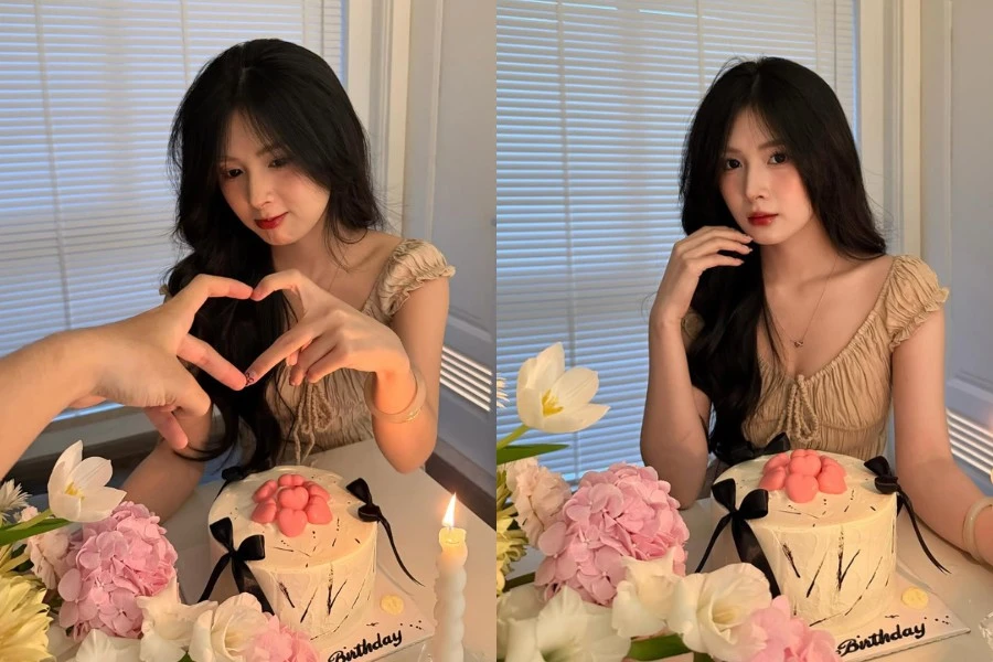 Hot girl Quỳnh Alee đón tuổi mới ngọt ngào bên bạn trai tuyển thủ