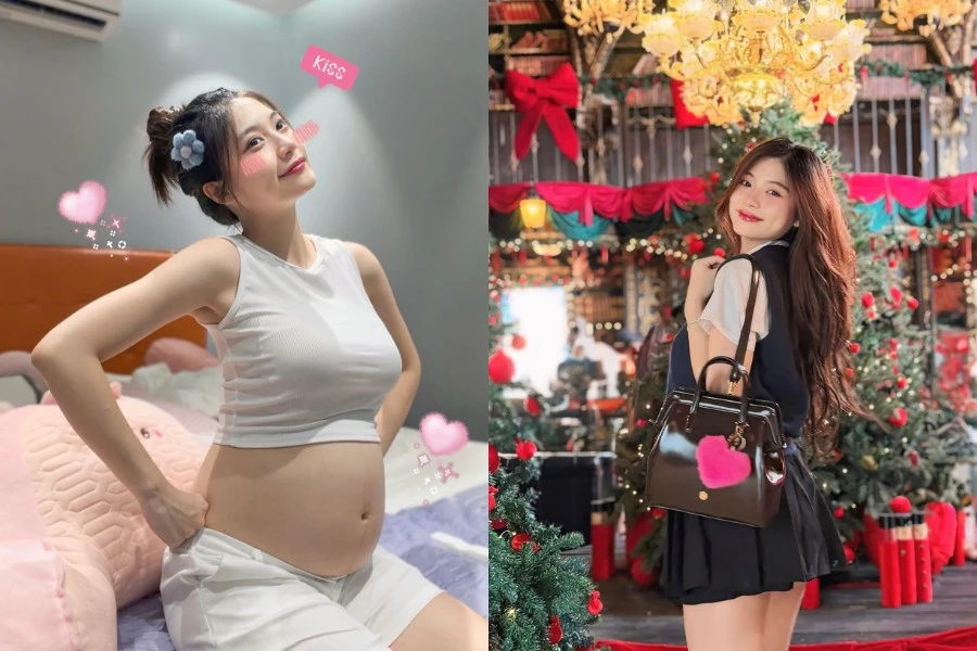 Nàng tiểu thư Sài thành thần thái rạng ngời khoe bụng bầu nhô cao