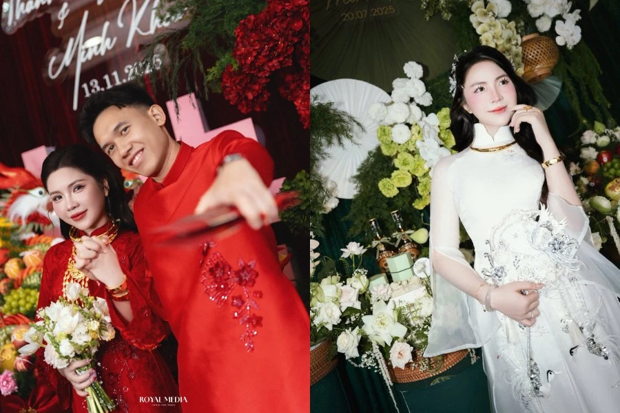 Nhan sắc xinh đẹp của cô chủ tiệm vàng mới cưới tiền vệ tuyển Việt Nam