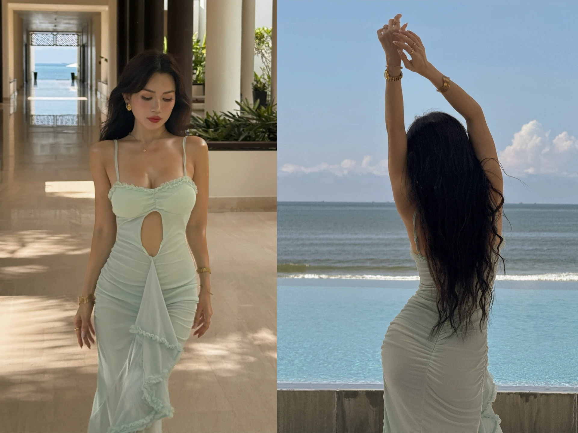 Sĩ Thanh diện váy cắt xẻ khoe đường cong 'mê người' 