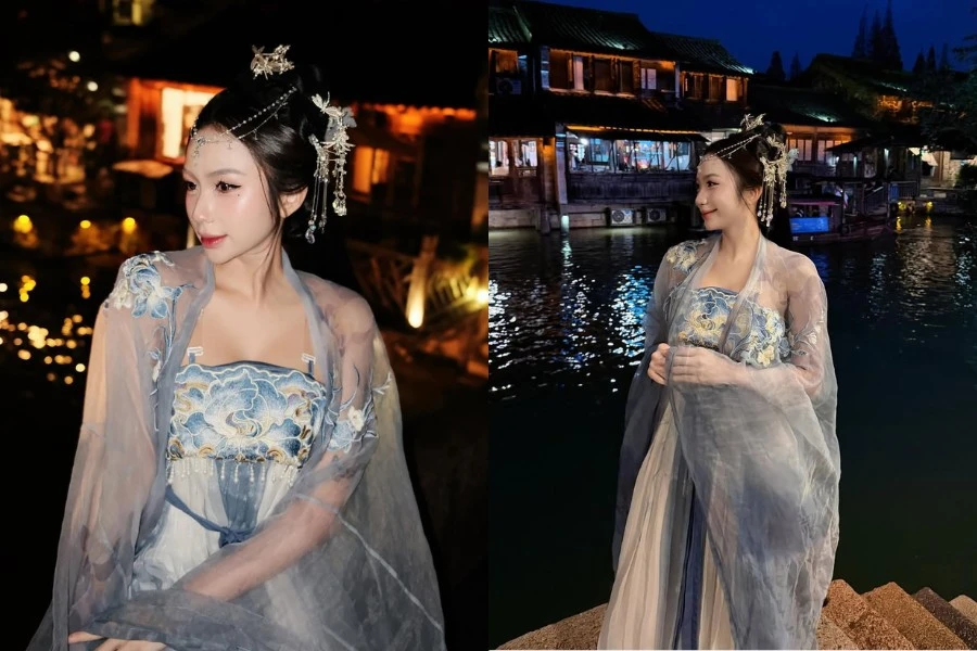 Rũ bỏ hình tượng gợi cảm, Tiktoker Quỳnh Như hóa mỹ nữ cổ trang ngọt ngào