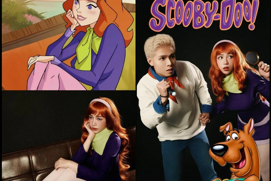 Con gái Minh Nhựa nô nức hóa trang ngày Halloween