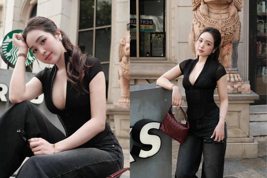 Hot girl Hà thành Lê Phương Anh ‘đốt cháy' mùa đông với loạt ảnh dạo phố