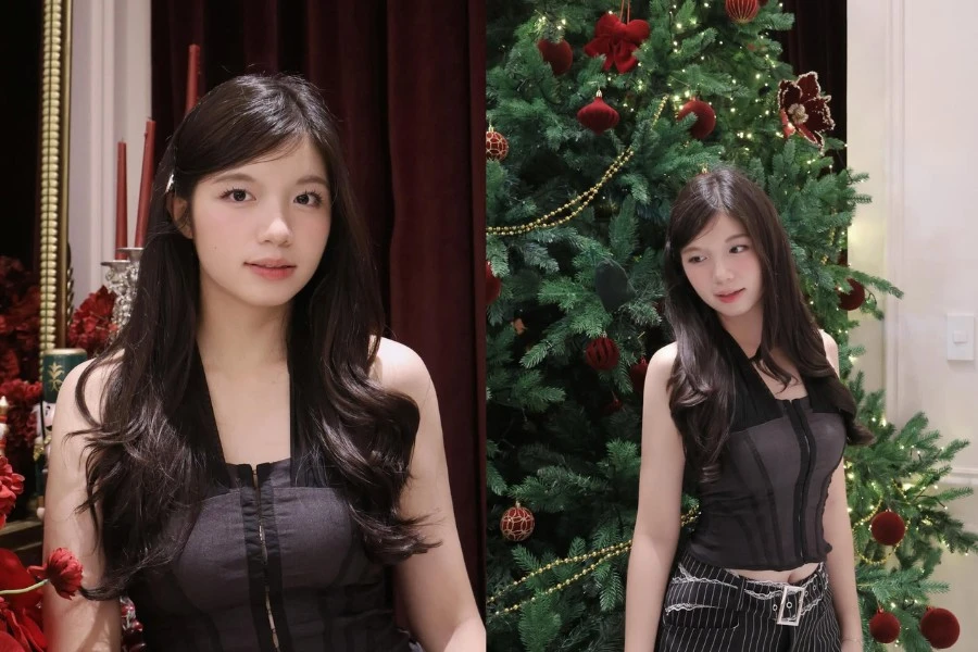 'Bóng hồng quân nhân' Bảo Chinh đốn tim với loạt ảnh mùa lễ hội