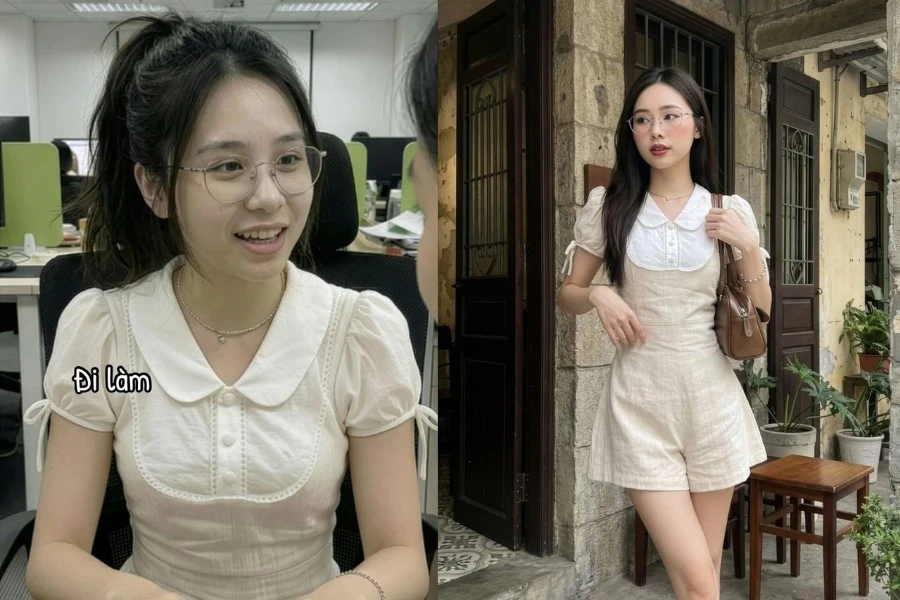 Trào lưu biến hình 'chấn động' của hội chị em trước và sau 5 giờ chiều