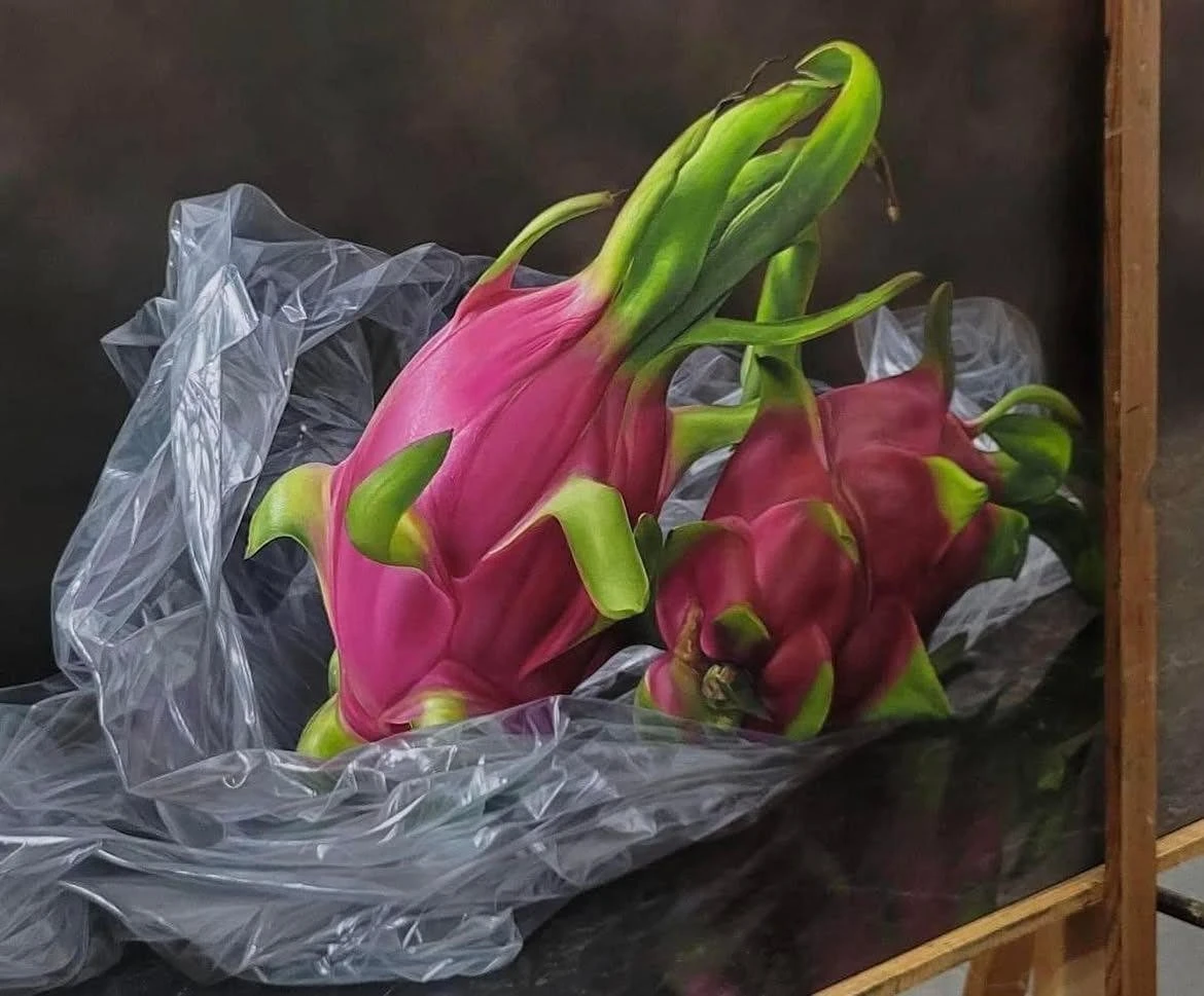 Tác giả đứng sau bức tranh thanh long 'giả như thật' gây bão mạng