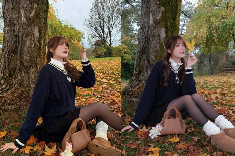 Hot girl Tăng Mỹ Hàn gây thương nhớ với bộ ảnh chào thu tuyệt đẹp