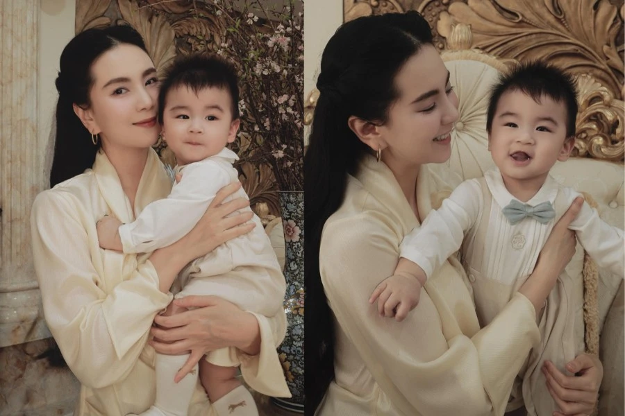 MC Mai Ngọc đón tuổi mới bên con trai kháu khỉnh, đáng yêu