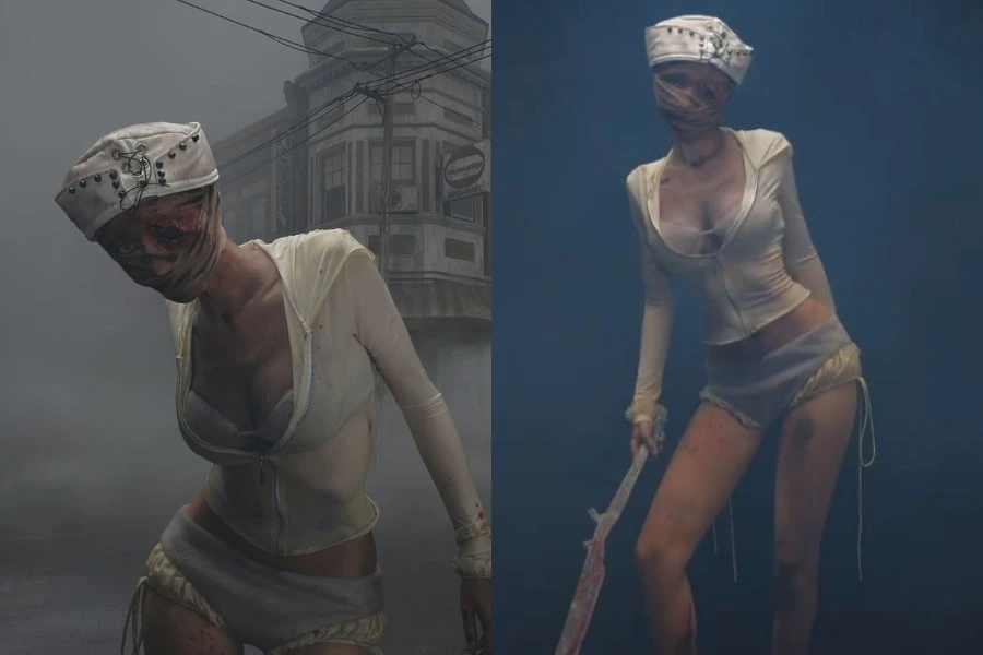 Hot girl Lâm Minh hóa thân nữ y tá ma mị chào Halloween