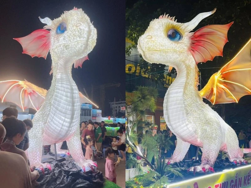 Mô hình đèn Trung thu ở Thái Nguyên khiến netizen xuýt xoa vì quá đáng yêu