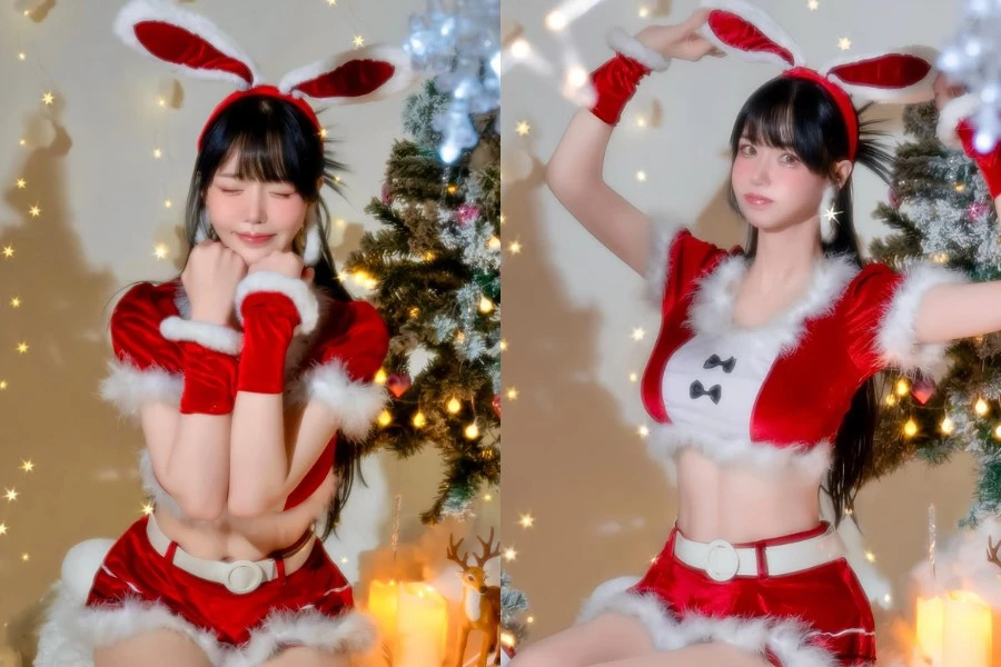 Người mẫu xe hơi Hàn Quốc chiêu đãi fan với loạt ảnh Noel quyến rũ