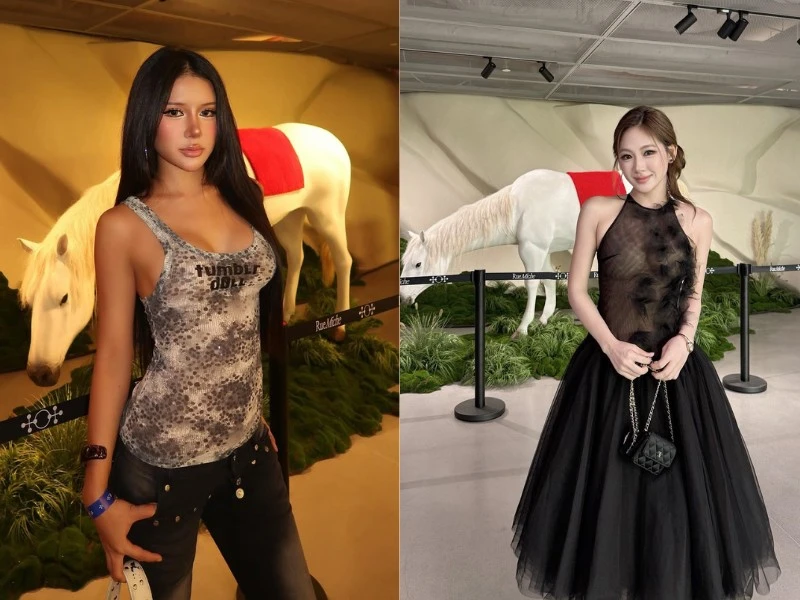 Loạt hot girl đình đám mỗi người một vẻ check-in khi đi 'xem ngựa'