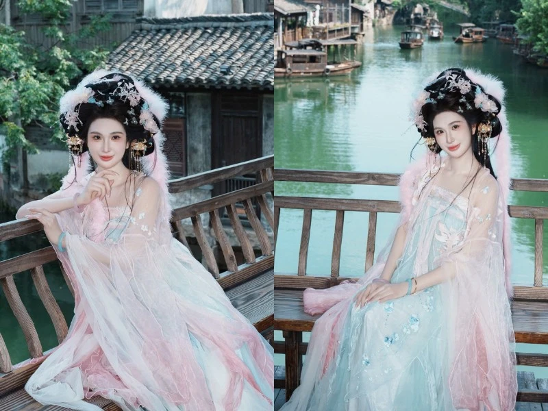 'Phú bà' Ngọc Loan giao diện tựa tiên nữ bên cổ trấn