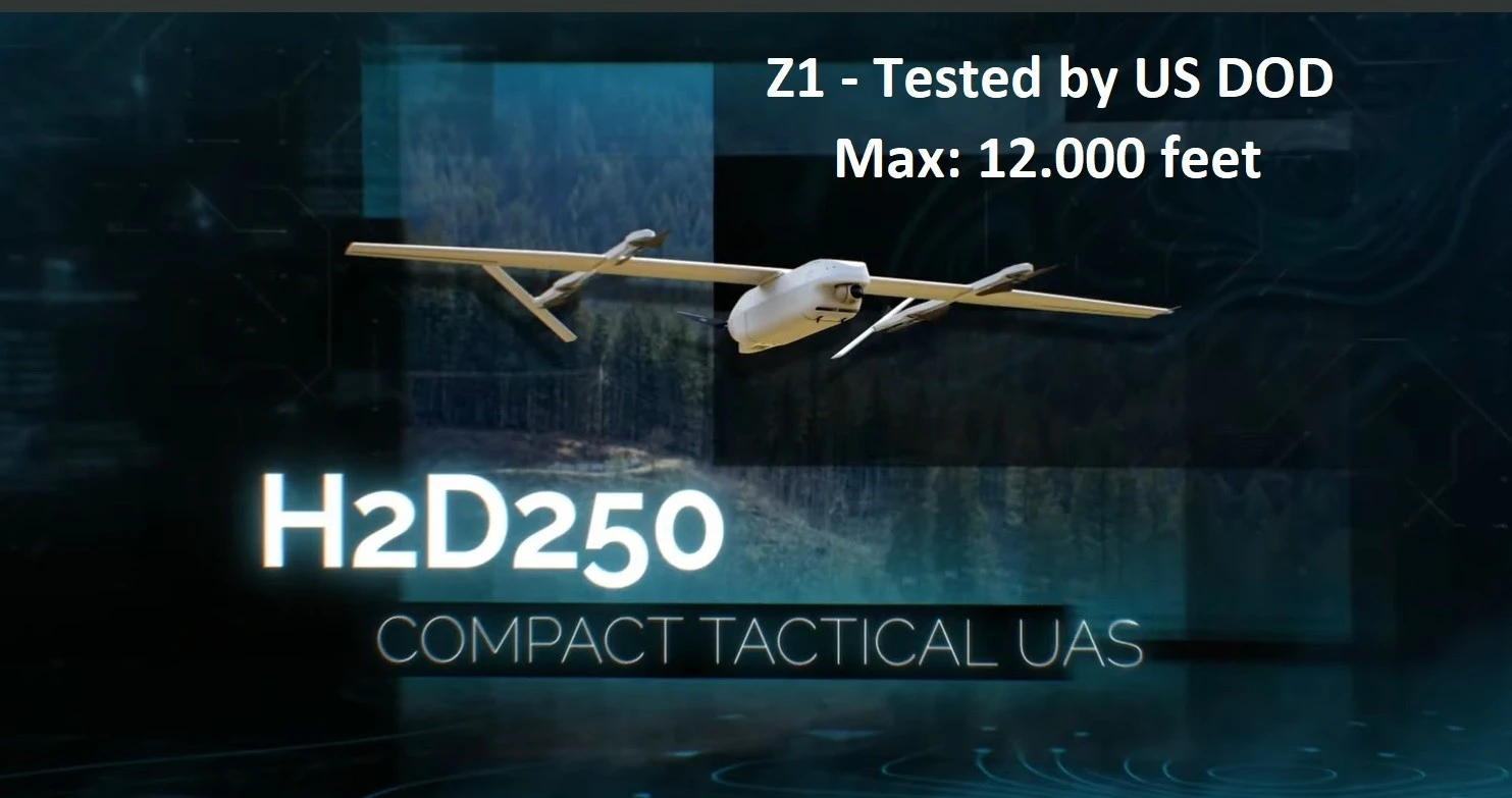 UAV chạy hydro Z1 của Mỹ lập kỷ lục với trần bay mới