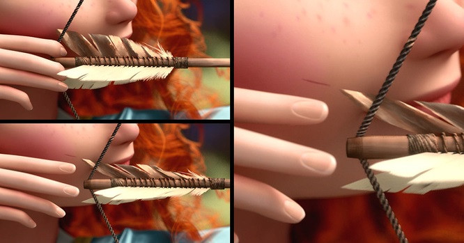 16. Brave (2002): Đây là lý do công chúa Merida có một vết xước nhỏ trên má