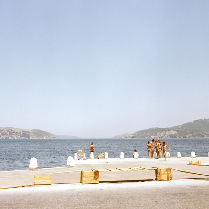 Bãi tắm bên eo biển Bosphorus.