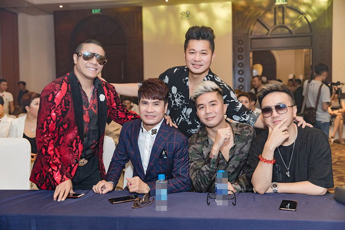 Dàn sao nam Kasim Hoàng Vũ, Lương Gia Huy, Lâm Vũ, Khánh Đơn và Dương Ngọc Thái có mặt ủng hộ đàn em ra MV mới.