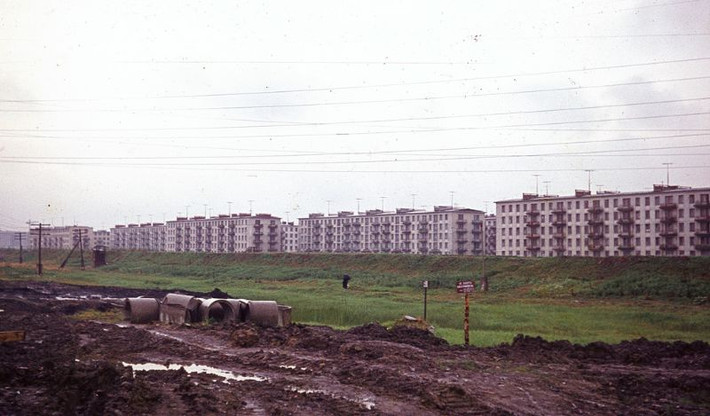 Các khu chung cư mới được xây dựng ở ngoại vi Leningrad. Ảnh: Normann Flickr.