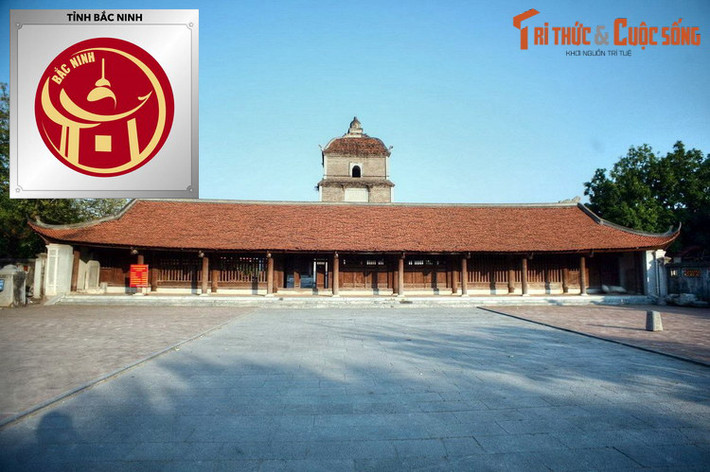 Logo của tỉnh Bắc Ninh: Chùa Dâu. Còn có tên là Diên Ứng, Pháp Vân hay Cổ Châu, chùa Dâu hình thành từ cuối thế kỷ 2, đầu thế kỷ 3, chính là ngôi chùa Phật giáo có lịch sử hình thành sớm nhất Việt Nam.