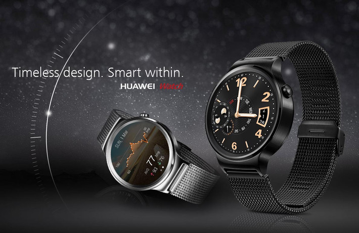 Huawei Watch tương thích với những smartphone chạy Android 4.3 trở lên, sử dụng vi xử lý Qualcomm 1,2GHz cho hiệu năng tối ưu, 4GB lưu trữ, bộ nhớ trong 512MB RAM và khả năng kết nối Bluetooth 4.1.