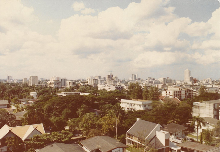 Một góc Bangkok nhìn từ trên cao.