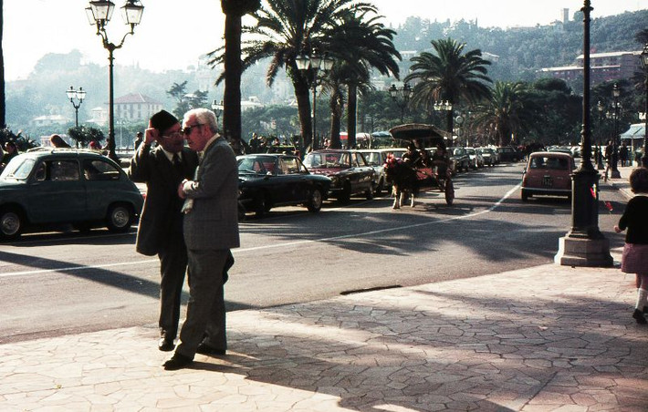 Đường phố ở Santa Margherita Ligure, Liguria, Italia, tháng 3/1975. Ảnh: Raúl Alejandro Rodríguez Flickr.