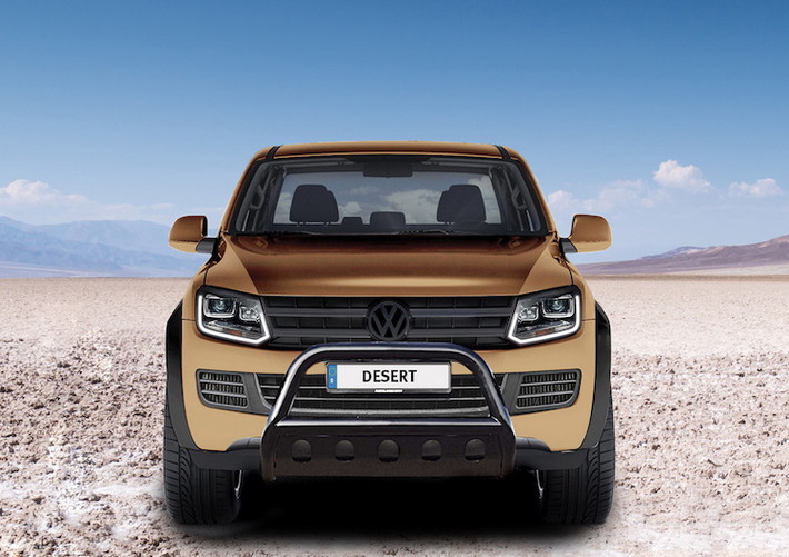 Mẫu bán tải Volkswagen Amarok được "sinh ra" để cạnh tranh với Ford Ranger, Mitsubishi Triton và Nissan Navara dù chiếc xe có kích thước lớn hơn một chút. Do chiếc xe chỉ được bán với phiên bản cao nhất là V6 3.0 nên hãng độ MTM tới từ Đức đã quyết định tạo ra một bản độ cực "khủng" dành cho Amarok với tên gọi V8 Passion Desert.