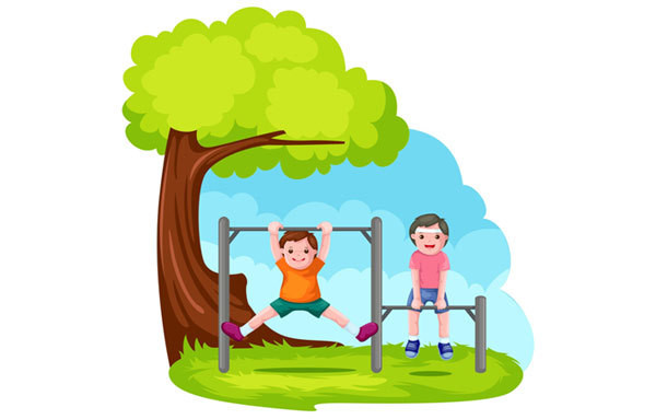 Nếu trẻ thích đu người trên dây hoặc xà khi chơi ngoài sân hoặc trong nhà thì điều đó tốt cho chiều cao của trẻ vì nó có tác dụng kéo dài và kéo thẳng xương sống.