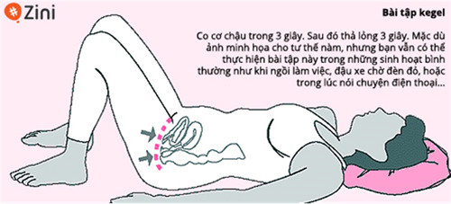 Bài tập cơ Kegel hiện nay được khá nhiều người biết đến vì giúp cuộc yêu thăng hoa. Bài tập này có thể thực hiện mà không cần dùng đến dụng cụ nào, chỉ cần liên tục co và thả cơ âm đạo.