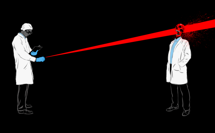 Theo WHO thì tia laser phát ra bức xạ, hay còn được gọi là ánh sáng với đặc tính hoàn toàn khác biệt so với ánh sáng mặt trời hay ánh sáng đèn điện. Bức xạ này có rất nhiều bước sóng khác nhau nên có màu sắc khác nhau. Ánh sáng đèn điện có phân kỳ rất cao nên tỏa đi mọi hướng. Ngược lại, ánh sáng laser có bước sóng hẹp nên phân kỳ rất ít và có thể chiếu lên mặt phẳng ở cách xa hàng trăm mét.