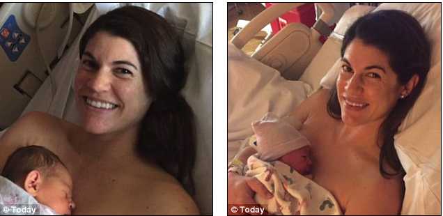 Sarah Mariuz và Leah Rodgers, hai chị em sinh đôi sinh con cùng ngày vào 1h18 phút tại 2 khung giờ khác nhau vào ngày thứ 5 tuần trước, con trai của Leah ra đời trước tại Denver tại khung giờ GMT-6 và đúng một giờ sau đó, Sarah cũng chào đón cô con gái của mình tại California vào khung giờ GMT-7.
