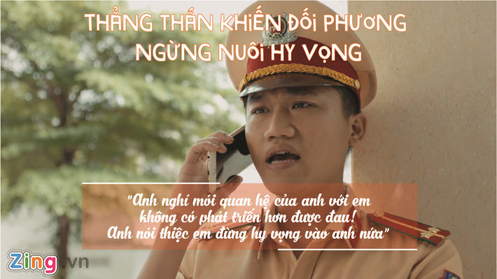Thậm chí, Đức "Cần Trô" còn phải nhắc đi nhắc lại rằng mình và Sol không thể đến với nhau với hy vọng cô nàng tỉnh ngộ.