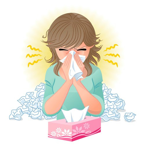 Sổ mũi: Các triệu chứng như hắt hơi, mũi bị tắc và khó thở như cảm lạnh thông thường. Tuy nhiên, nguồn gốc của các triệu chứng thực sự có thể do cơ thể không dung nạp rượu. Có một số lượng lớn các mao mạch ở niêm mạc mũi. Khi tiếp xúc với ethanol trong rượu, phù nề phát triển gây khó thở và gây cảm giác nghẹt mũi.