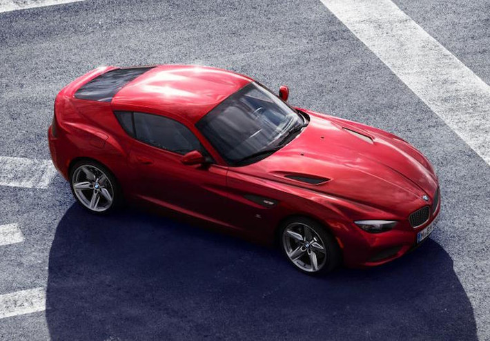 2012 BMW Zagato Coupe concept: Hợp tác với hãng chế tác thân xe Zagato, BMW đã tạo ra chiếc Zagato đầy hấp dẫn với mui cứng và các bề mặt thân xe "bốc lửa".