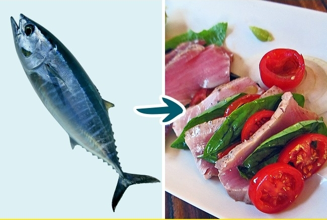 3. Cá ngừ Cá ngừ chứa rất nhiều thủy ngân, đặc biệt là cá ngừ vây xanh và cá ngừ vây đen. Các chuyên gia sức khoẻ khuyên rằng, đối với loại cá này thì người lớn chỉ nên ăn 100g/tháng, trẻ em không khuyến khích.