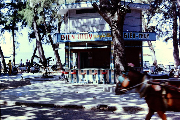 Quầy giải khát ở Bãi Trước.