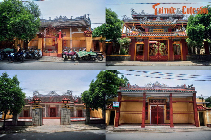 Những công trình kiến trúc đặc sắc khác trên phố Chi Lăng là chùa Quảng Đông (ảnh trên, bên trái), chùa Phúc Kiến (ảnh trên, bên phải), chùa Bà Hải Nam (ảnh dưới, bên phải), chùa Triều Châu (ánh dưới, bên trái)...