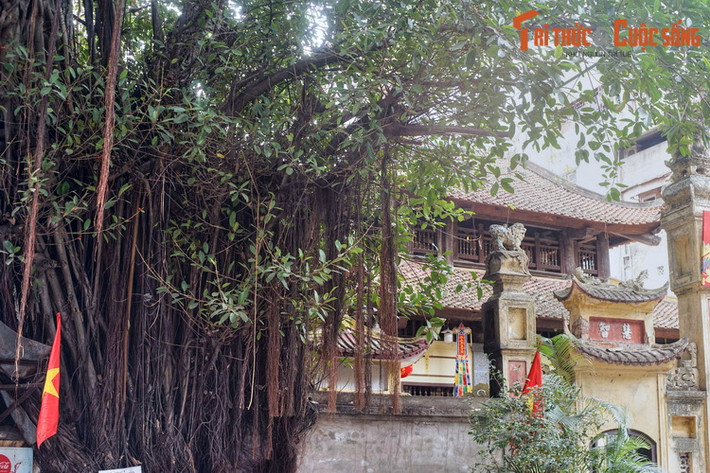 Đền nằm ngay cạnh tháp Báo Thiên của chùa Báo Thiên nổi tiếng Kinh thành Thăng Long một thuở. Thời giặc Minh xâm chiếm Thăng Long, chùa và tháp Bái Thiên đã bị tàn phá nặng nề.