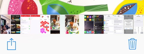 Thêm tùy chọn xem lướt trong ứng dụng Photos. Khi xem ảnh trên iPhone hoặc iPad, iOS 9 sẽ cung cấp thêm một phím tùy chọn ở dưới cho phép người dùng có thể xem lướt được qua tất cả các hình ảnh. Hình ảnh cũng có thể được lựa chọn từ iCloud Drive hoặc các nguồn khác nhau.