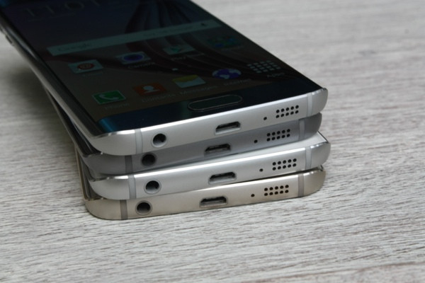 Khung kim loại của S6 Edge có màu khác nhau tùy từng phiên bản.