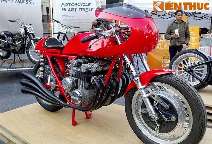 "Hàng hiếm" Honda CBX 6 xi-lanh thẳng hàng độ cafe racer tại gian hàng của K-Speed.