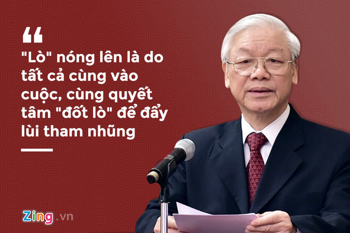 "Đi nhiều nơi, tiếp xúc qua nhiều kênh, hiểu rõ lòng dân thì thấy mừng, vì nhân dân đồng thuận rất cao, luôn đồng hành, ủng hộ Đảng, Nhà nước trong nỗ lực phòng, chống tham nhũng, tiêu cực", Tổng bí thư khẳng định.