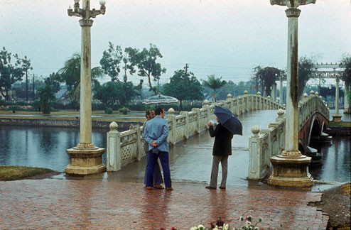 Công viên Thống Nhất một ngày mưa.
