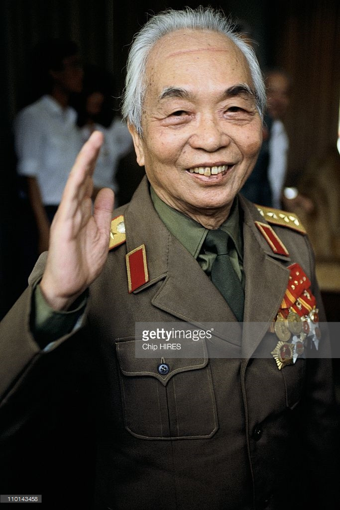 Đại tướng Võ Nguyên Giáp ở TP HCM, ngày 28/9/1989.