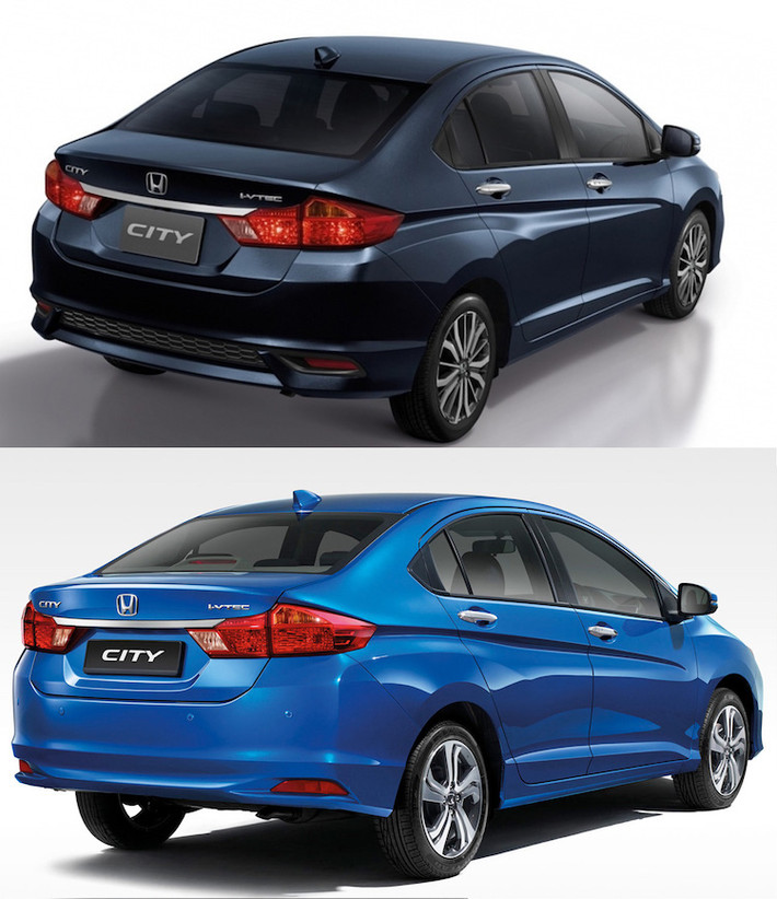 Ở hai bên thân xe, City 2017 chỉ được thay đổi duy nhất bộ mâm đúc 16 inch mới với thiết kế nhiều nan sang trọng hơn. Trong khi đó, phần đuôi xe chỉ được thay đổi nhẹ ở phần dưới của cản hậu.